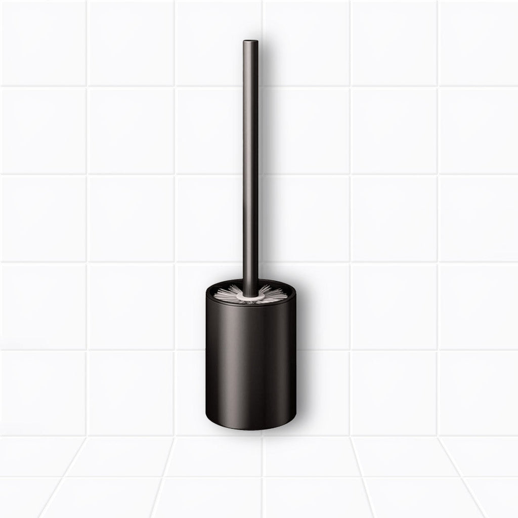 SOGA Wall-Mounted Toilet Brush with Holder Black 27cm