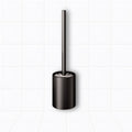 SOGA Wall-Mounted Toilet Brush with Holder Black 27cm