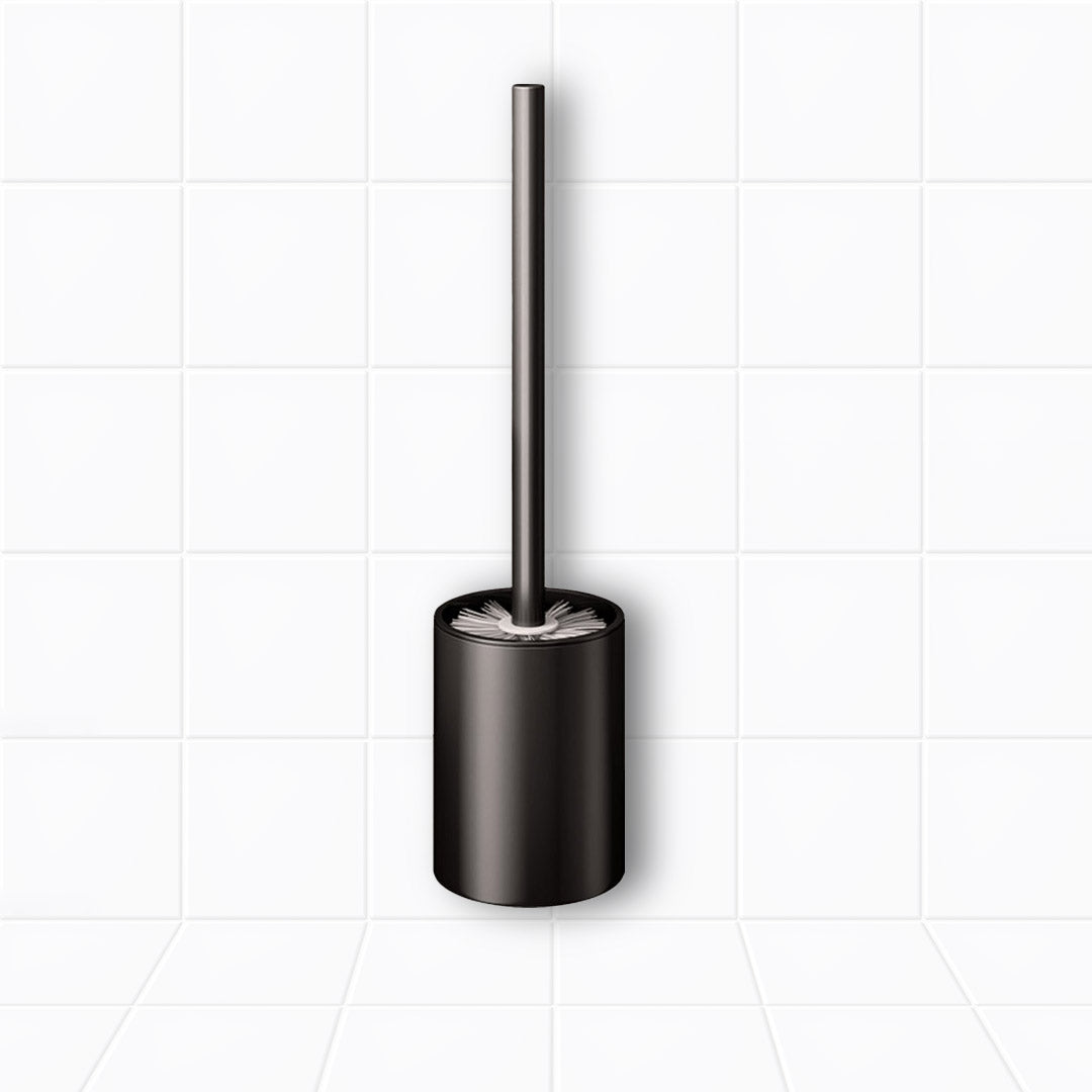 SOGA Wall-Mounted Toilet Brush with Holder Black 27cm
