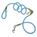 NNEAGS 220cm Multifunction Hands-Free Rope Pet Cat Dog Puppy Double Ended Leash for Walking Training Tracking Obedience Blue-0
