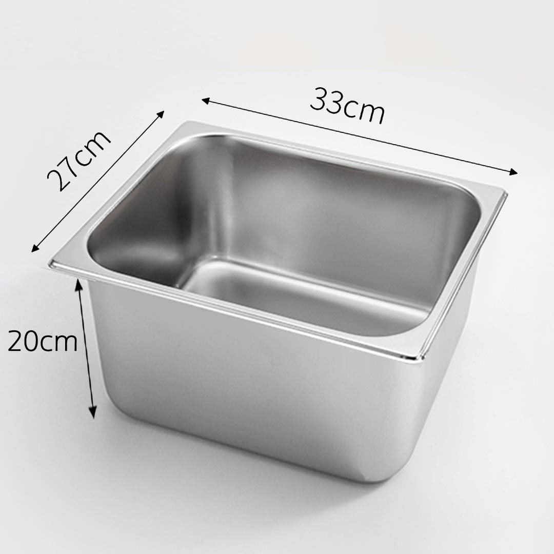 SOGA 2X Gastronorm GN Pan Full Size Stainless Steel Tray 1/2 20cm