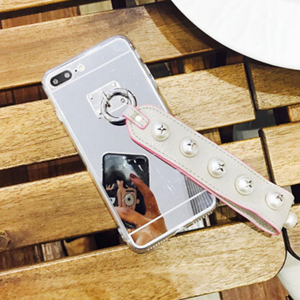 NNEAGS Luxury Fashionable Durable Silver Mirror Back iPhone Case 7Plus