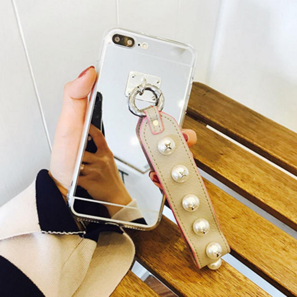 NNEAGS Luxury Fashionable Durable Silver Mirror Back iPhone Case 7Plus