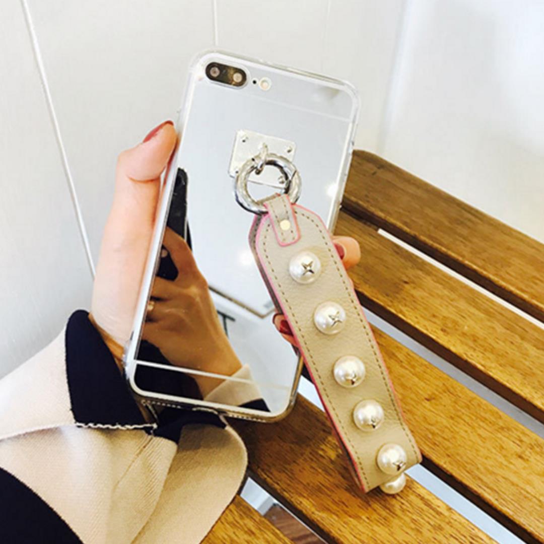 NNEAGS Luxury Fashionable Durable Silver Mirror Back iPhone Case 7Plus