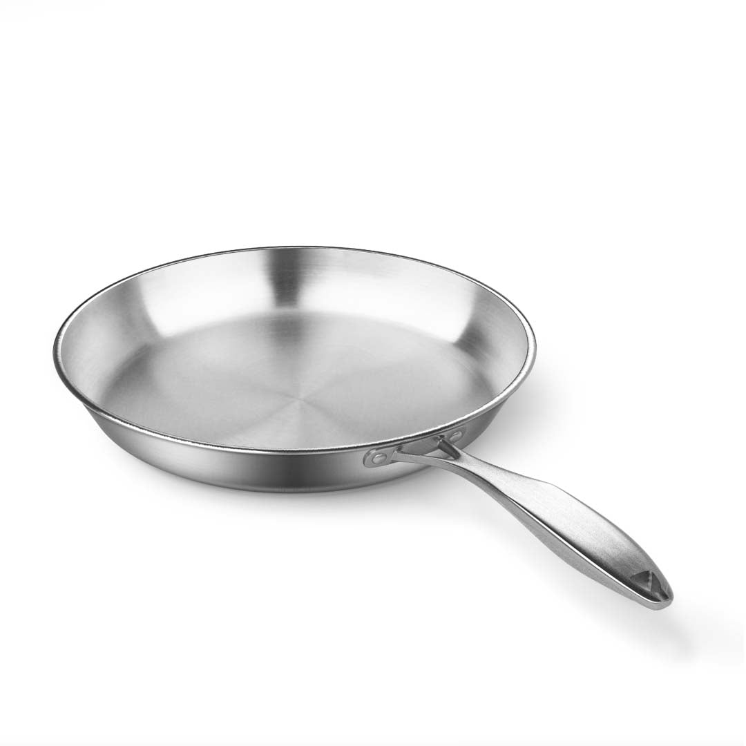 NNEAGS Dual Burners Cooktop Stove, 30cm Cast Iron Frying Pan Skillet and 30cm Induction Fry Pan