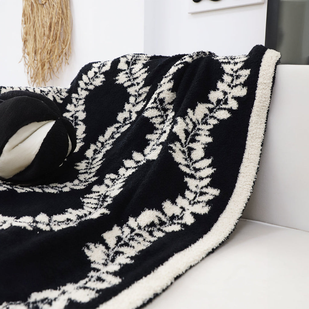 SOGA 2X 130x170cm Throw Blanket Retro Vine Pattern Casual Stylish Cozy