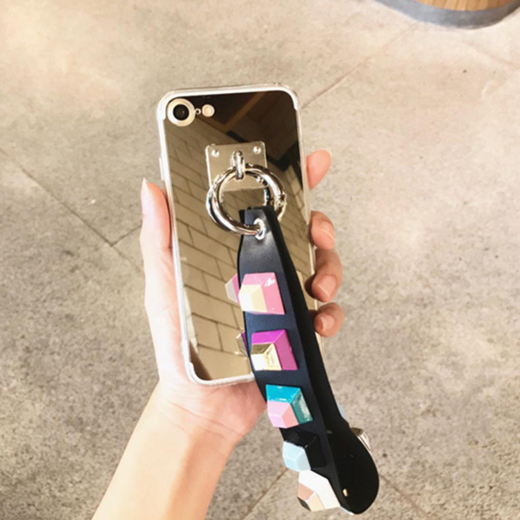 NNEAGS Luxury Fashionable Durable Silver Mirror Back iPhone Case 6s