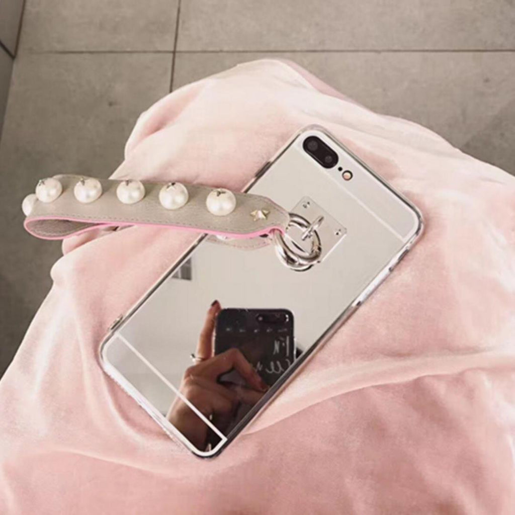 NNEAGS Luxury Fashionable Durable Silver Mirror Back iPhone Case 7Plus