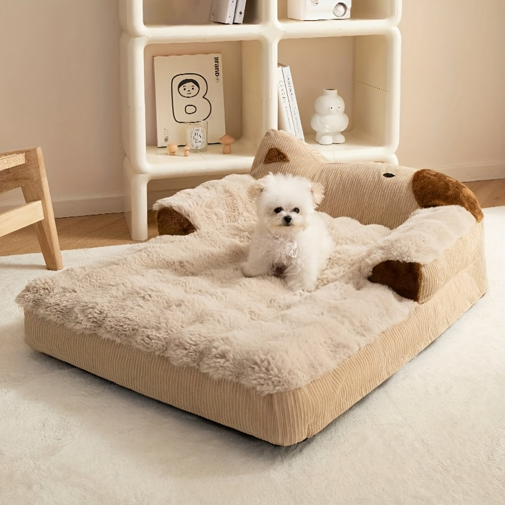 NNETM Soft Indoor Pet Couch for Dogs and Cats-3