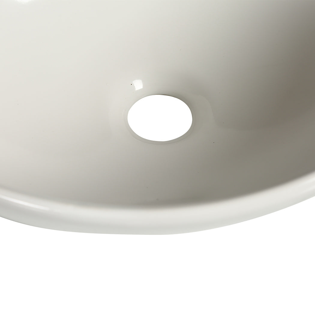 NNEIDS Ceramic Basin Bathroom Wash Counter