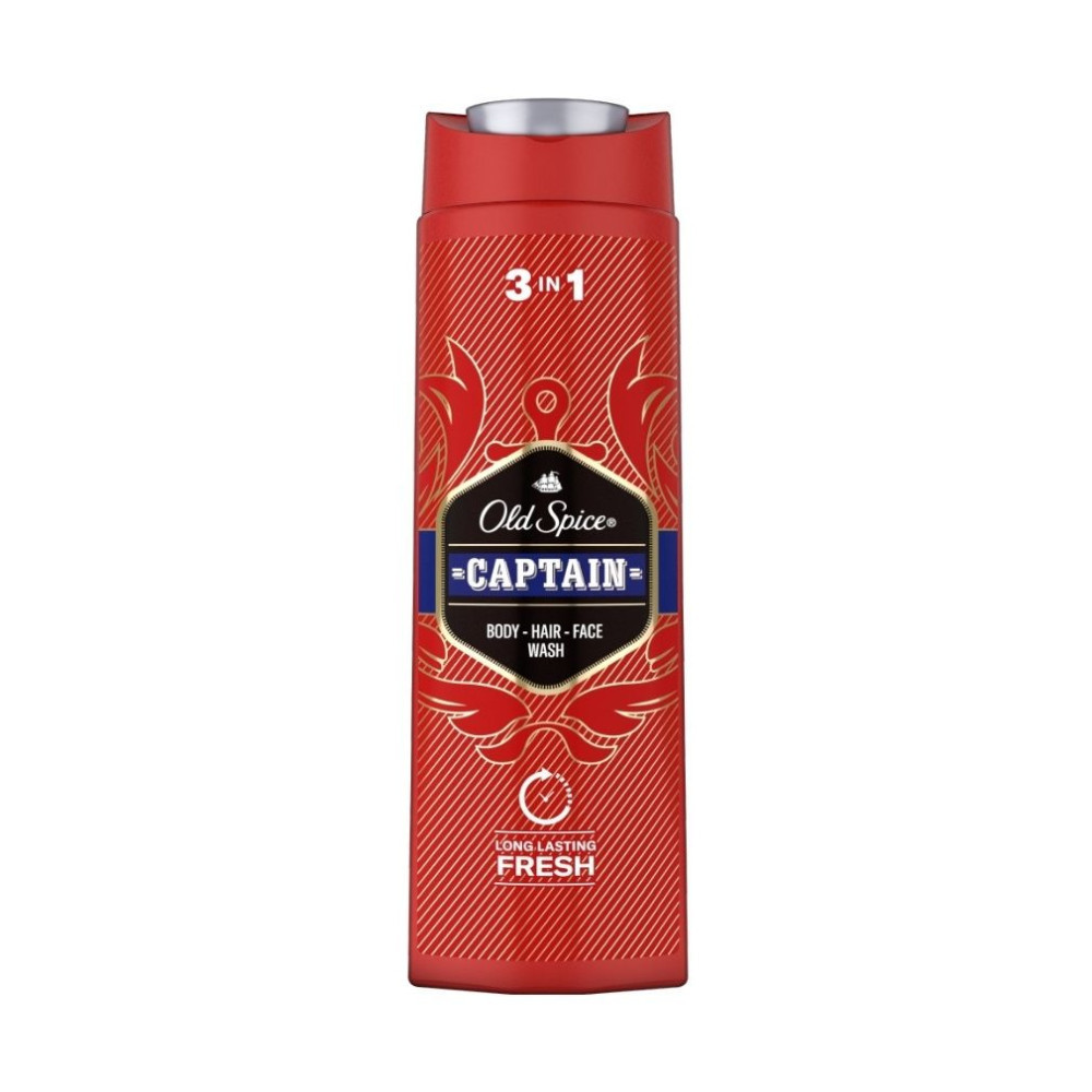 Old Spice 3in1 Captain tusfürdő 400 ml (8006540838914)-0