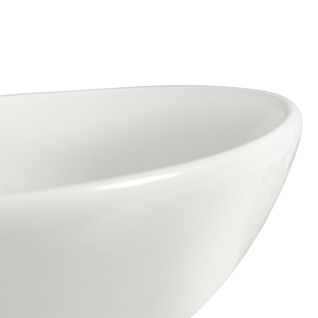NNEIDS Ceramic Basin Bathroom Wash Counter