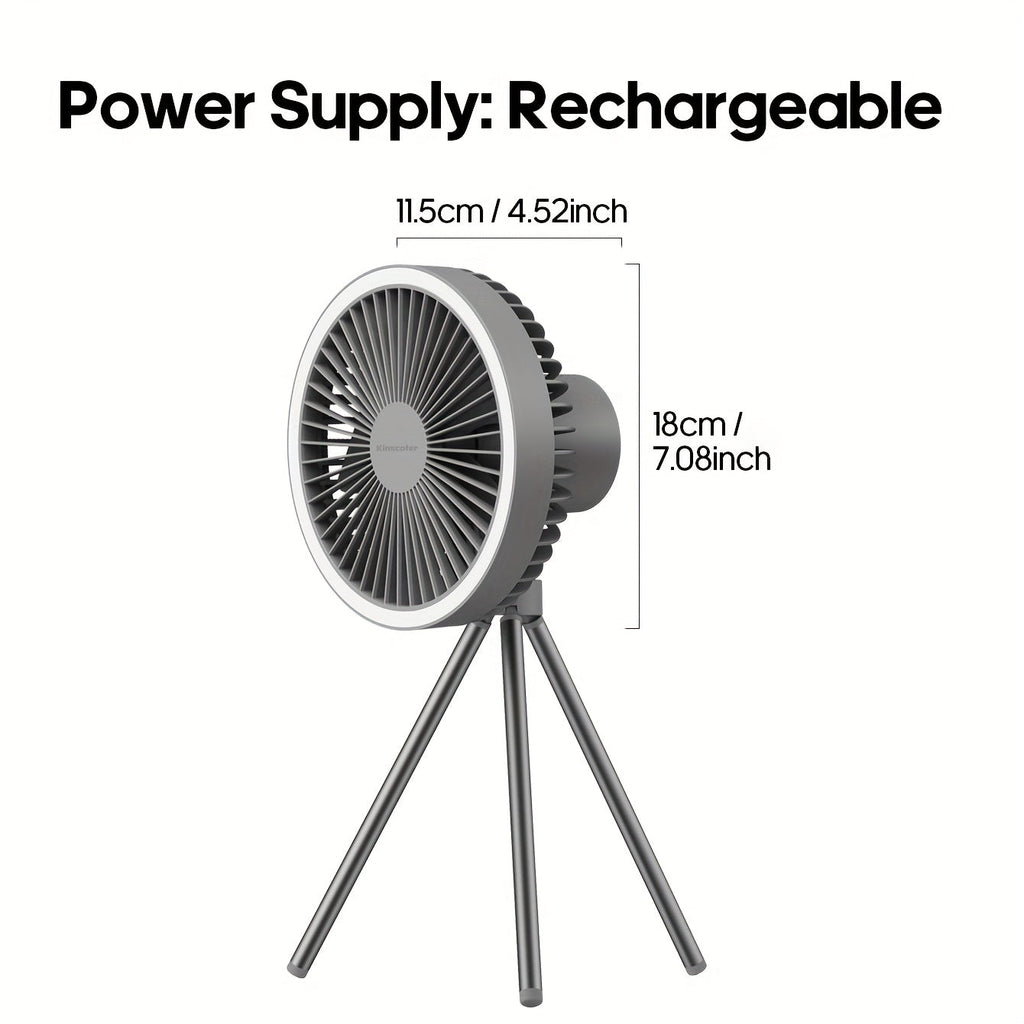 NNETM 10000mAh Rechargeable Camping Fan