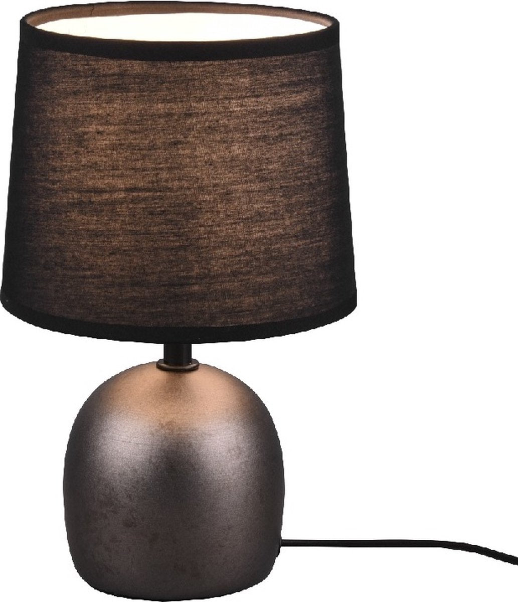 Rl live your light reality malu - table lamp - nickel antique - excl. 1x e14 4 w - cord switch-0