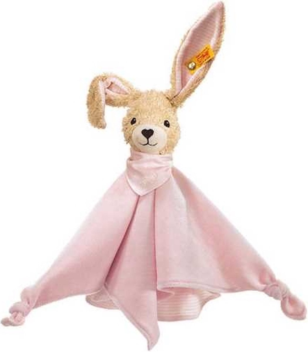 Steiff baby knuffeldoek hoppel hase-0