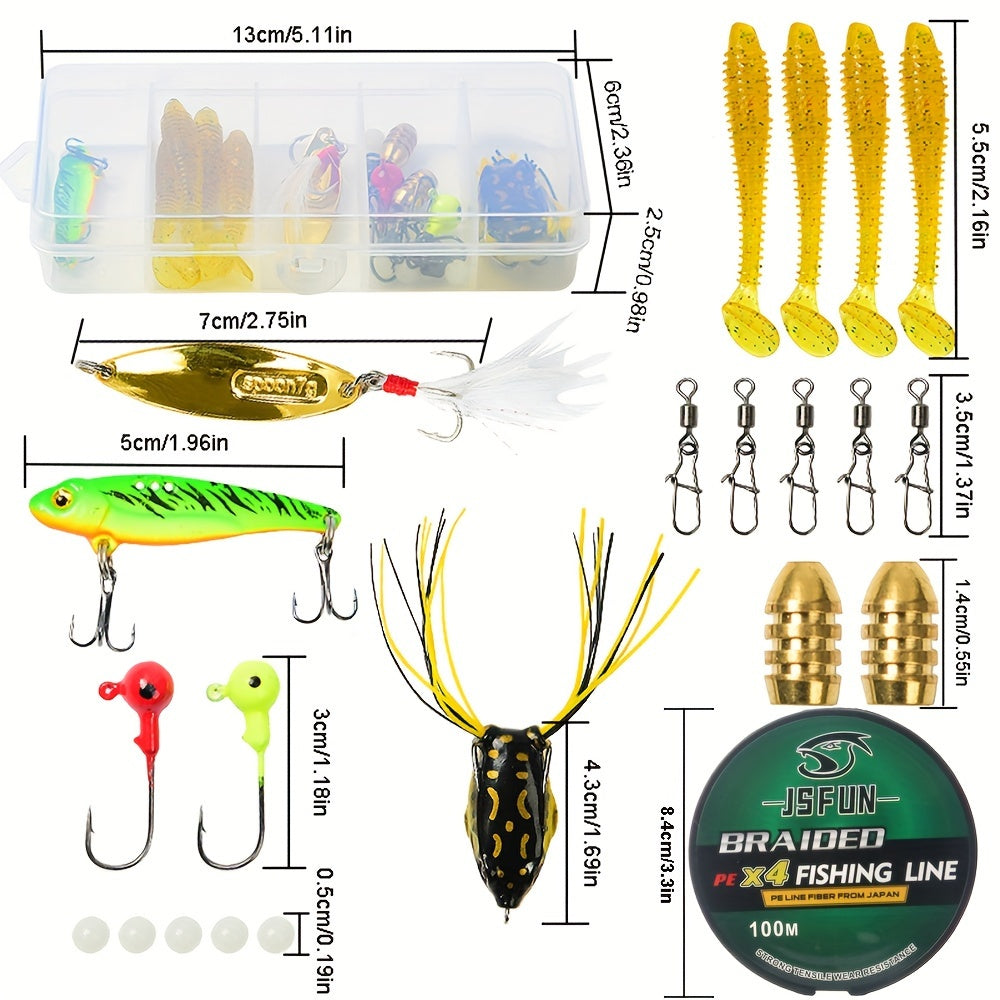 NNETM Braided Fishing Line Kit with Telescopic Rods