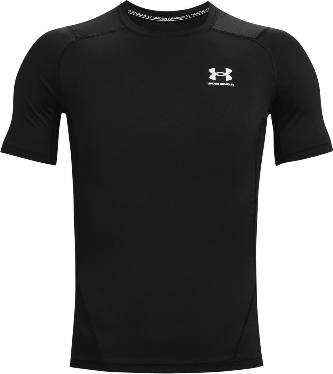 Under Armor UA HG Armor Comp SS-BLK Men's Sports Shirt - Black - White
