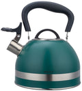 Kinghoff 1855 - whistling kettle with flute - 1.8 liter - stainless steel - green-0