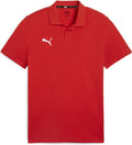 Puma teamgoal casuals polo men's sports shirt - red-white-0