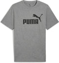 Puma ess no. 1 logo tee men's tshirt - medium gray heather-0