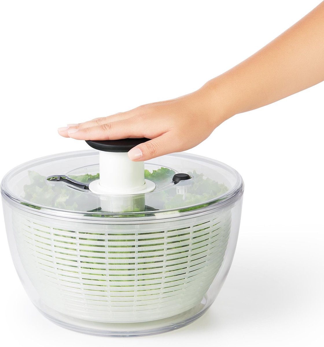 Oxo - salad spinner - with push button-0