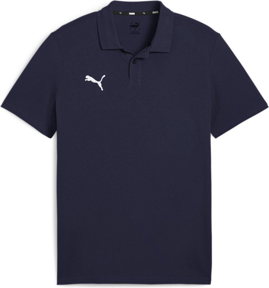 Puma teamgoal casuals polo men's sports shirt - navy-white-0
