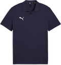 Puma teamgoal casuals polo men's sports shirt - navy-white-0