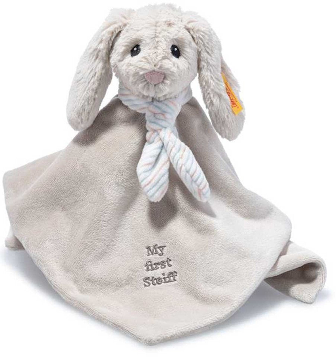 Steiff knuffeldoek konijn lichtgrijs 26 cm-0