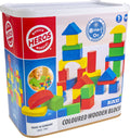 Heros wooden blocks colored - blocks - 100 building blocks - large set - FSC wood - made in Germany - creative building - from 1 year-0