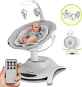 Lionelo bella rocking chair 6in1 - electric 360° rotating seat - 6 rocking positions - 5 speeds - backrest adjustable - melodies - motion sensor - bamboo cushion - play arch - remote control - en12790-0