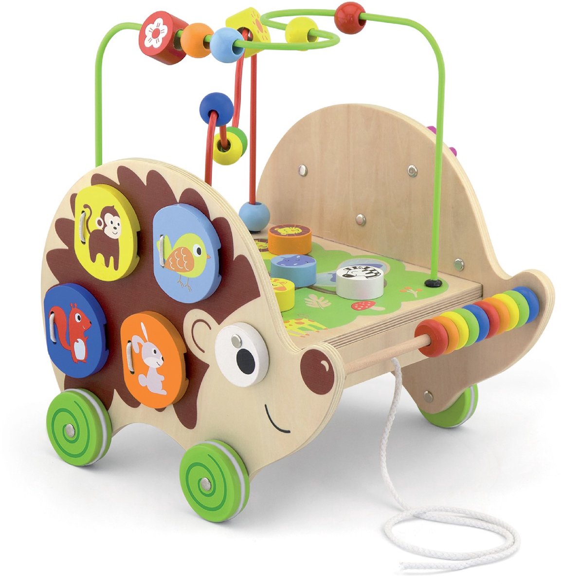 Vigatoys Houten educatieve egel 4in1 viga-0