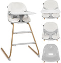 Lionelo Dalia 2-in-1 high chair - grow-along chair 6 months up to 60 kg - lightweight 3.5 kg - stable frame - 5-point harness - removable tray (dishwasher safe) - 2 footrests - ergonomic seat - carrying handle - easy to clean-0