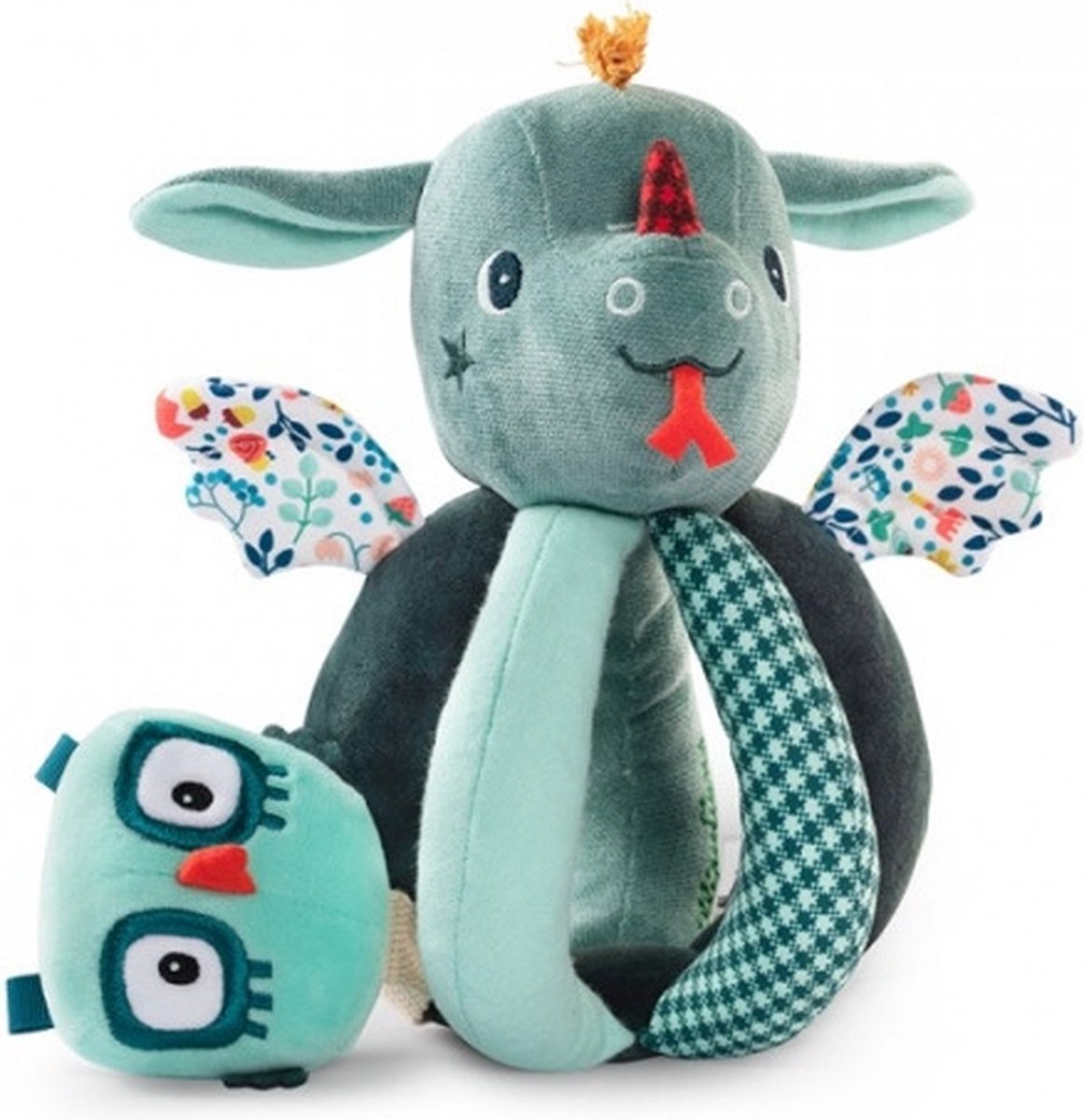 Lilliputiens - grab rattle - joe the dragon-0