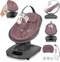 Lionelo blossom electric rocking chair - 5 rocking positions - breathable bamboo fabric - remote control - 5 melodies nature sounds - rocking chair for babies - stepless adjustment - 5-point belt - suitable for up to 9 kg-0