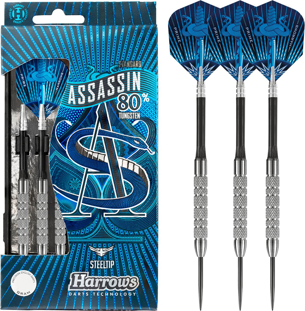 Harrows darts - assassin standard 80% tungsten 22 grams-0