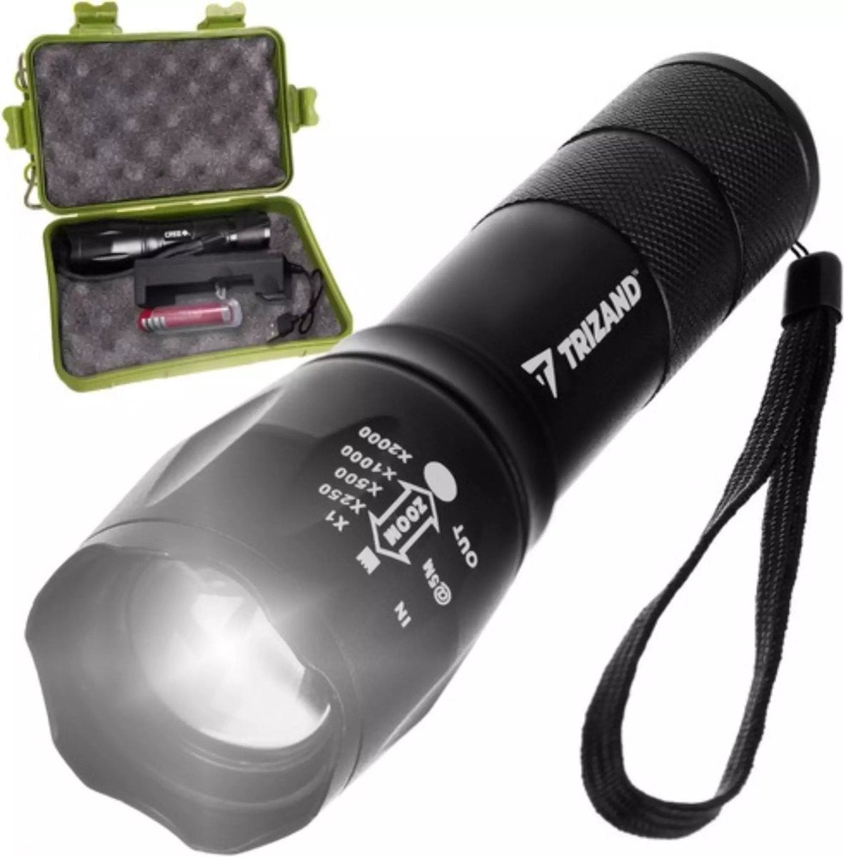 Trizand Cree LED T6 flashlight: rechargeable and waterproof for any adventure-0
