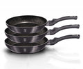 Berlinger haus carbon pro series - pan set - granite coating - ø20, ø24, ø28 cm-0