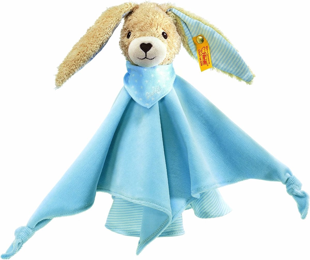 Steiff knuffeldoek hoppel haas-0