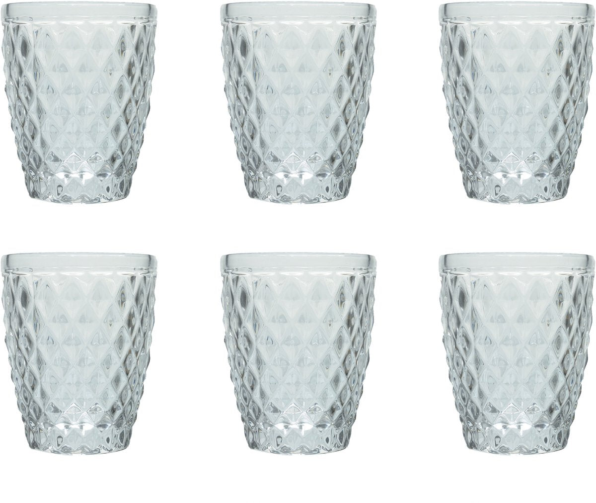 Medard de noblat - diamond - glass 22 cl - transparent - 6 pieces-0