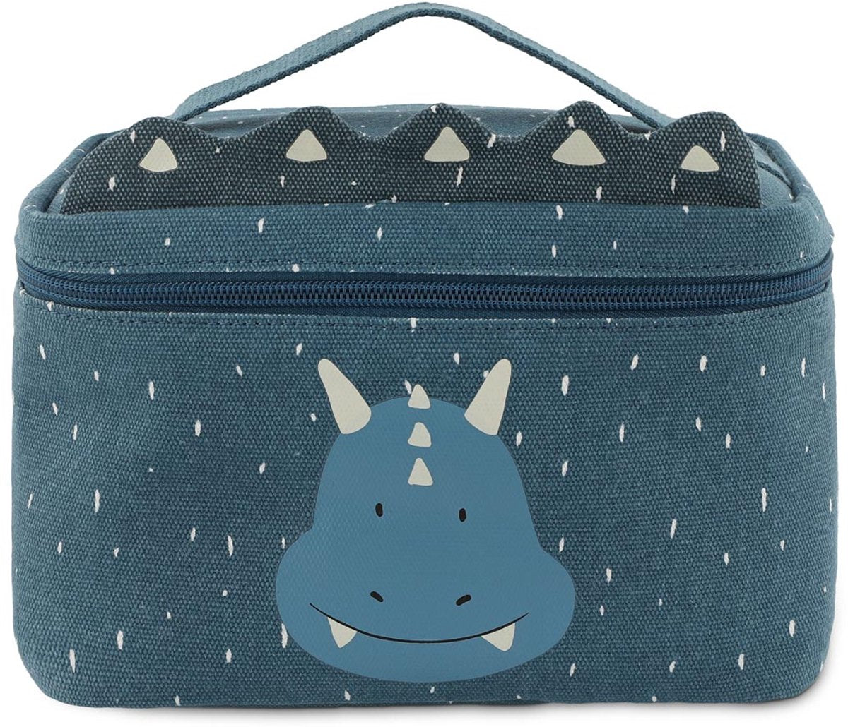 Trixie lunch bag - mr.triceratops - cool bag for children - with name label - thermal bag for lunch - blue - dino-0