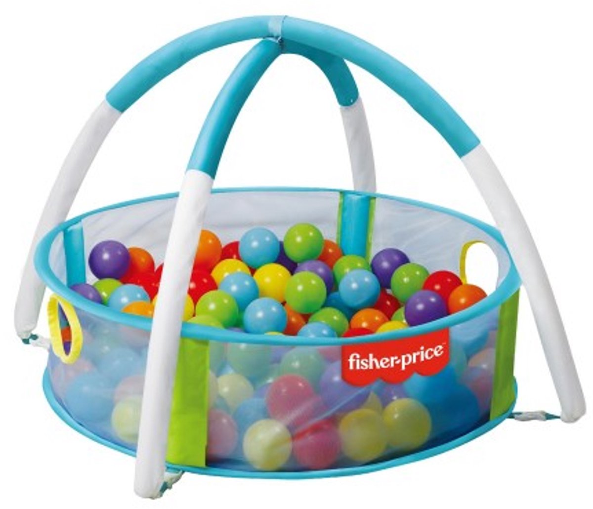 Fisher-Price Fisher price - ballenbak met boog - 25 ballen inbegrepen - diameter 72 centimeter -speelfunctie ter ontwikkeling oog hand coordinatie-0