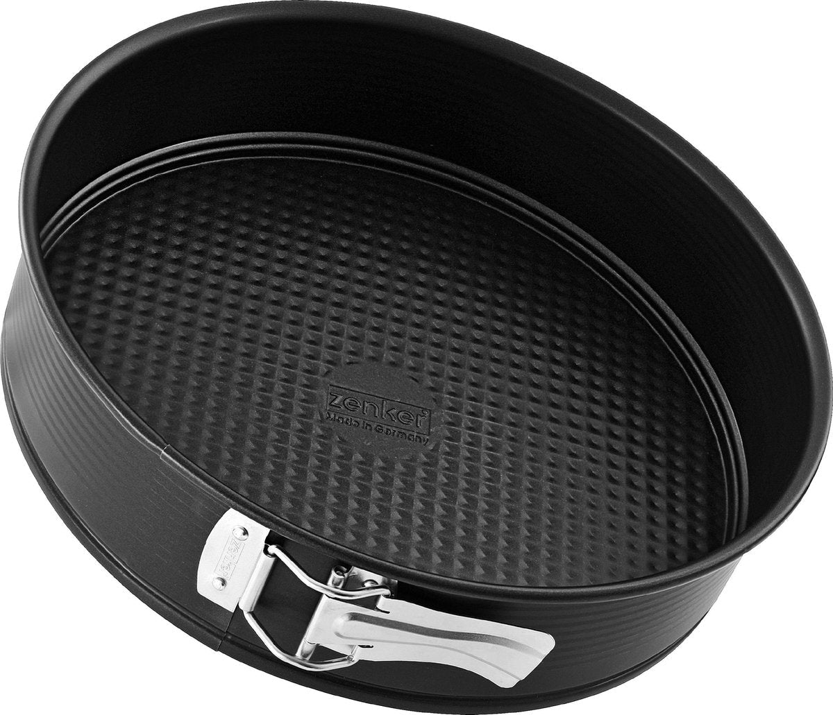 Zenker springform pan with hinge 24 cm black metallic-0