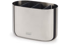 Joseph joseph luxury toothbrush organizer large, 17.5 x 9.4 x 11.7 cm, with 3 divider compartments, stainless steel, silver - | easystore-0