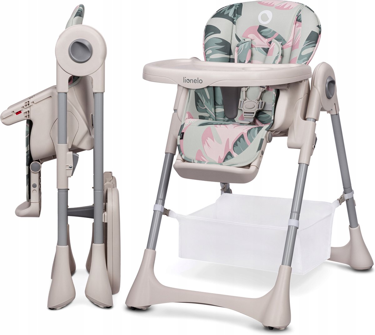 Lionelo zanna - high chair - adjustable - stable, steel frame - up to 3 years-0