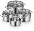 Wmf provence plus - pan set - 4-piece - stainless steel - induction - ergonomic-0