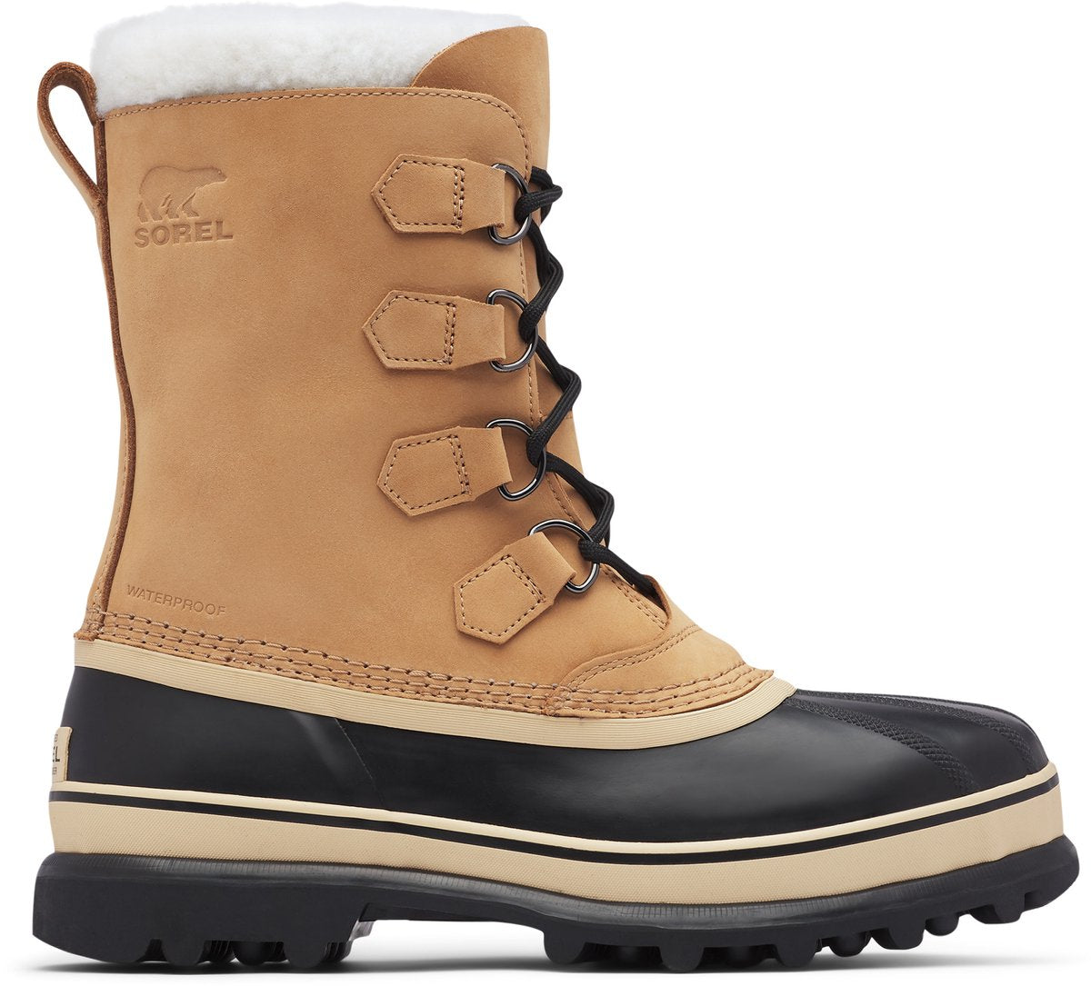 Sorel caribou™ wp men's snow boots - buff - size 48