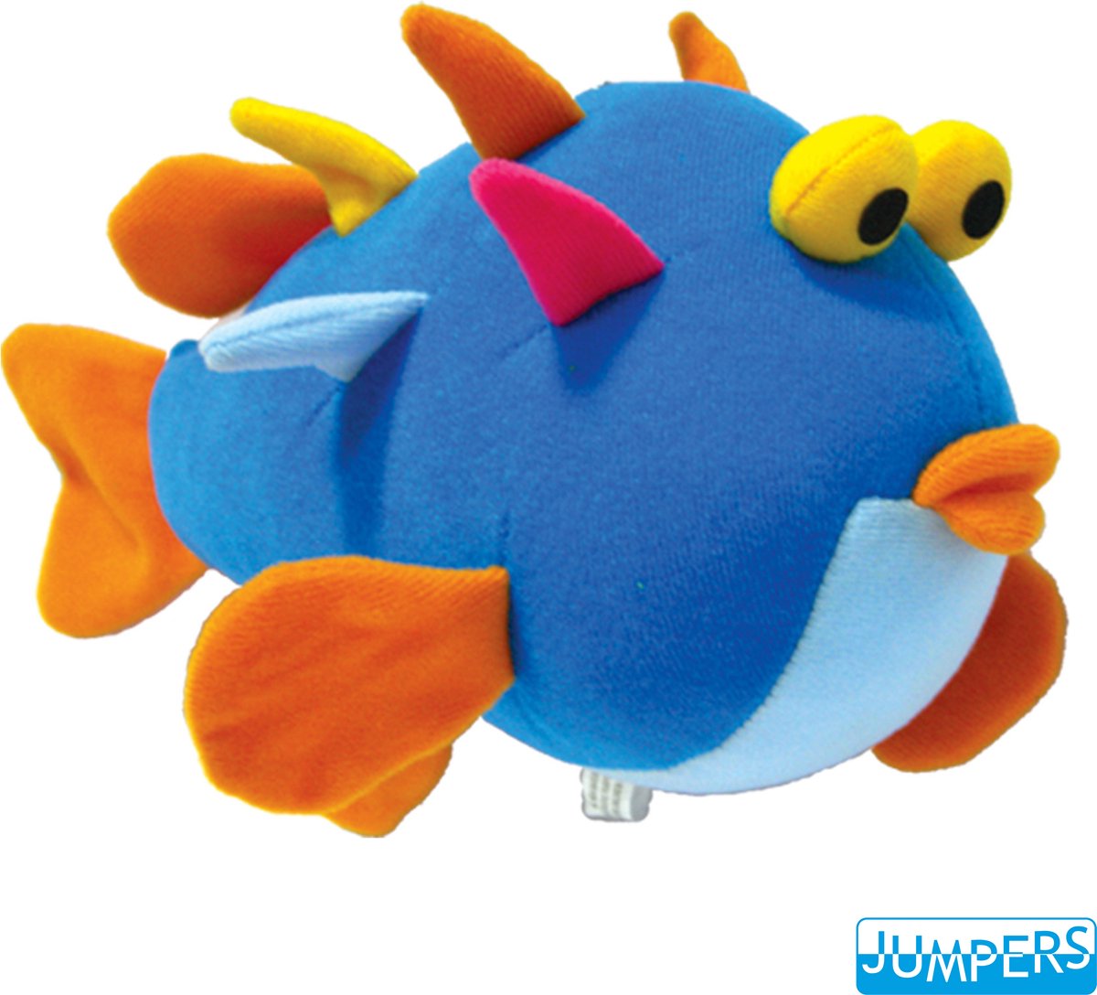 Jumpers wobbly animal on spring - puffer fish-0
