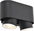 Lutec - cypress wall lamp for outdoor - gu10 - dark gray-0