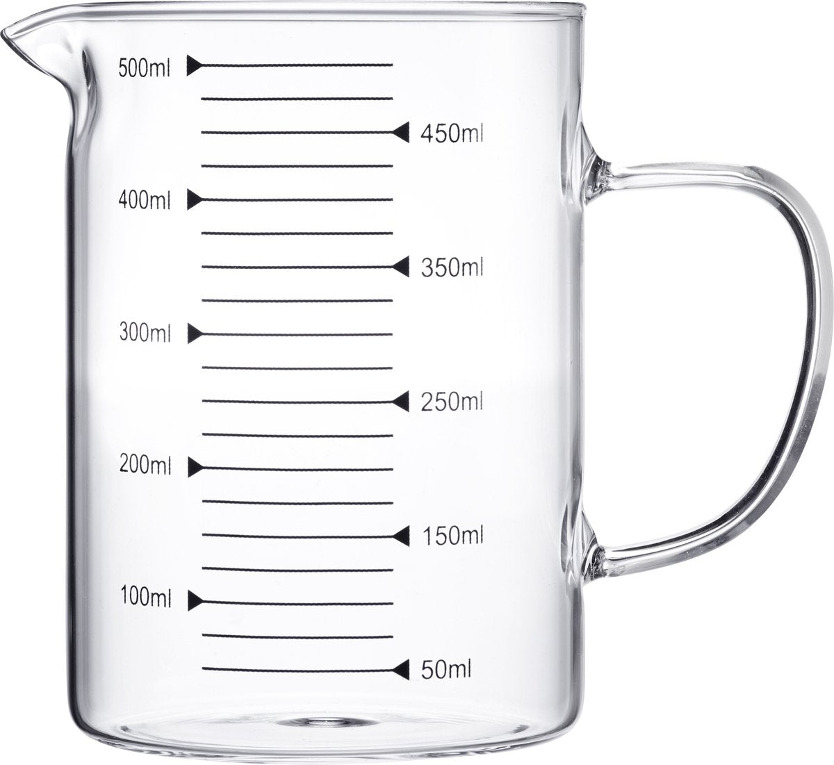 Westmark glass measuring cup - ideal for measuring ingredients for baking and cooking, microwave safe, temperature resistant, ergonomic handle - 0.5 liter-0