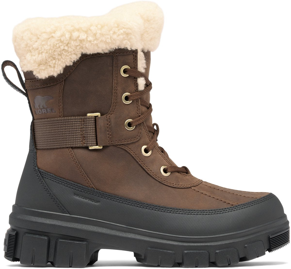 Sorel torino™ v parc wp women's snow boots - tobacco, black-0
